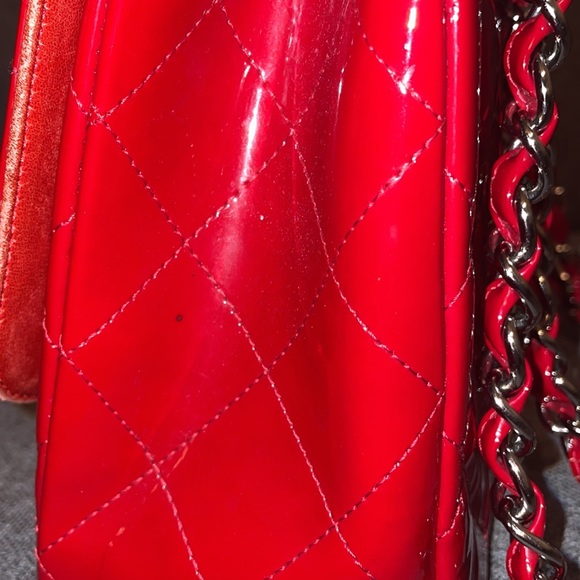 Authentic Chanel patent jumbo single flap bag - Picture 3 of 15